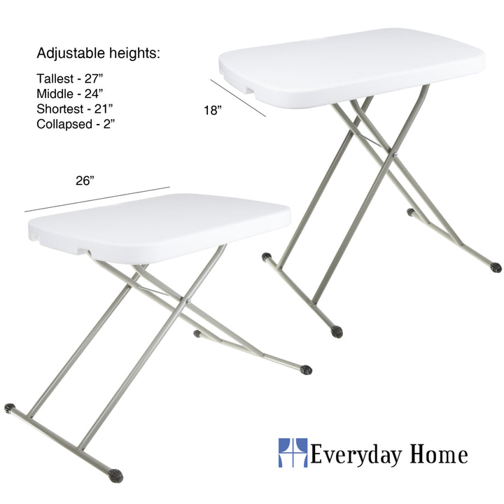 Everyday Home Folding Table - 26 x 18 x 28 Image 4