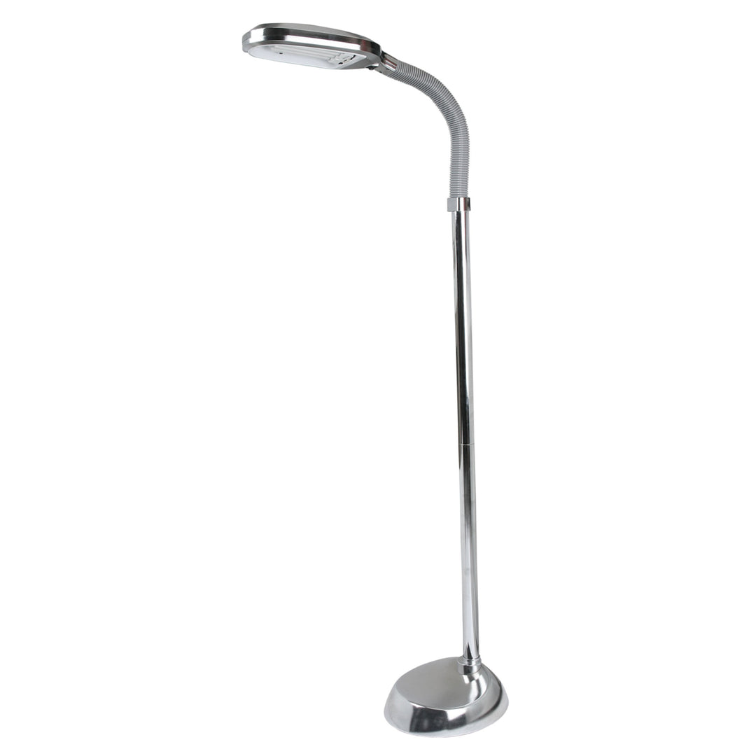 Natural Full Spectrum Sunlight Therapy Reading and Crafting Floor Lamp - Adjustable Gooseneck Image 3