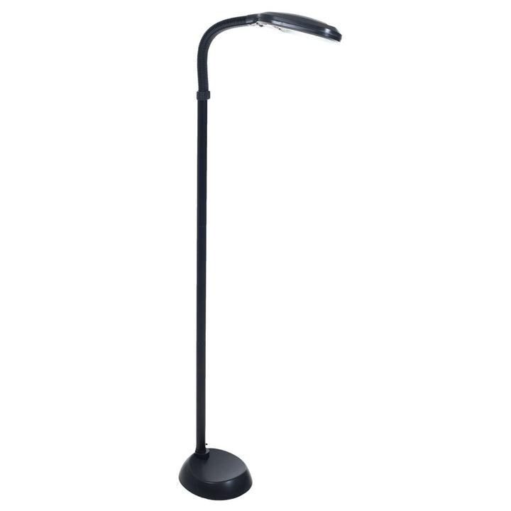 Lavish Home Sunlight Floor Lamp 6ft Adjustable Neck Black Natural Light 27W Image 3