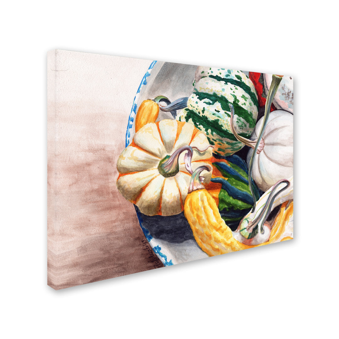 Jennifer Redstreake Autumn Gourds 14 x 19 Canvas Art Image 3