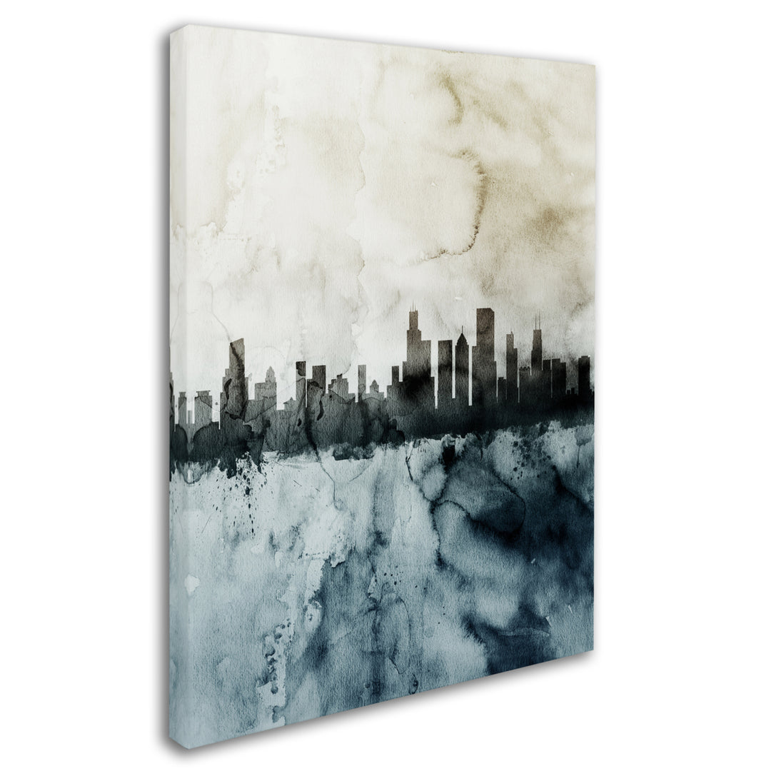 Michael Tompsett Chicago IL Skyline Tall 2 14 x 19 Canvas Art Image 3