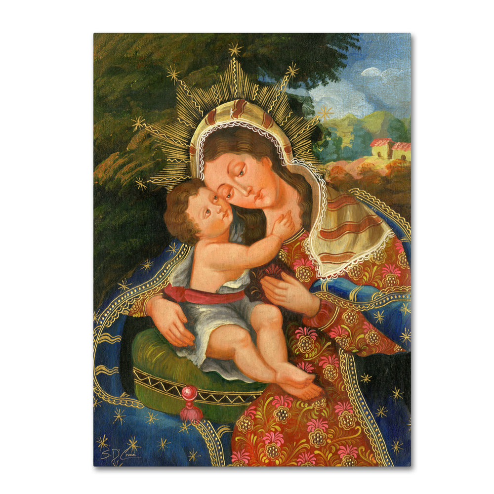 Masters Fine Art The Virgin and Son III 14 x 19 Canvas Art Image 2