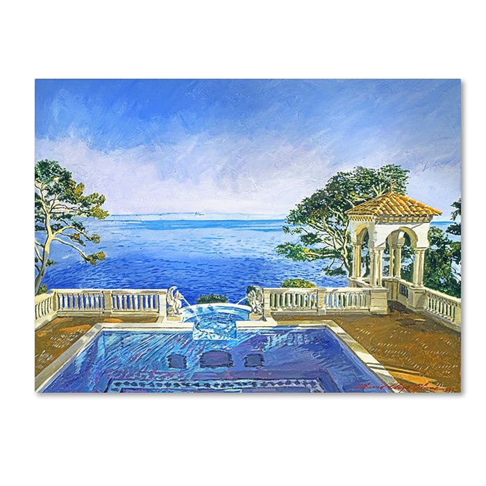 David Lloyd Glover Cap Martin Monaco 14 x 19 Canvas Art Image 1