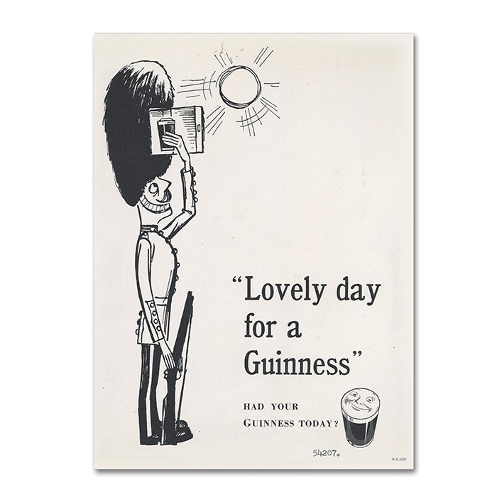 Guinness Brewery Lovely Day For A Guinness I 14 x 19 Canvas Art Image 1