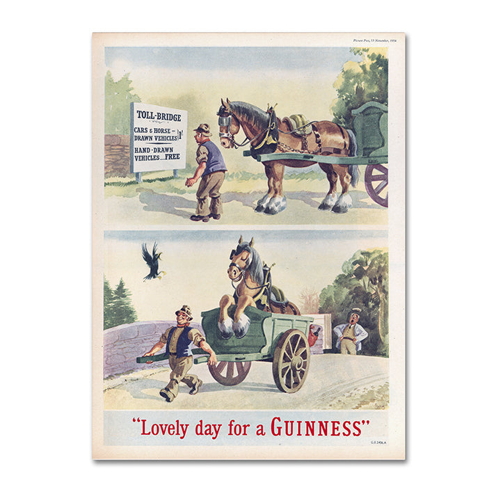 Guinness Brewery Lovely Day For A Guinness XI 14 x 19 Canvas Art Image 1