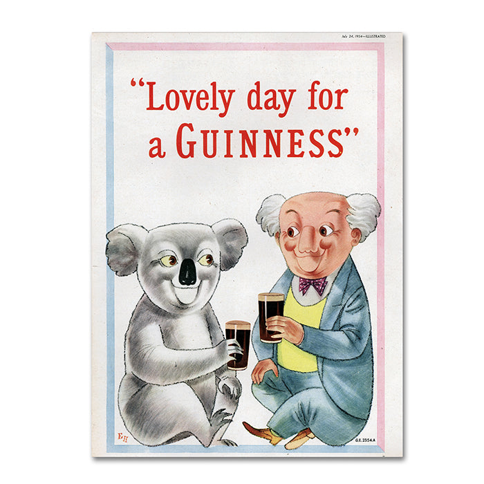 Guinness Brewery Lovely Day For A Guinness XII 14 x 19 Canvas Art Image 1