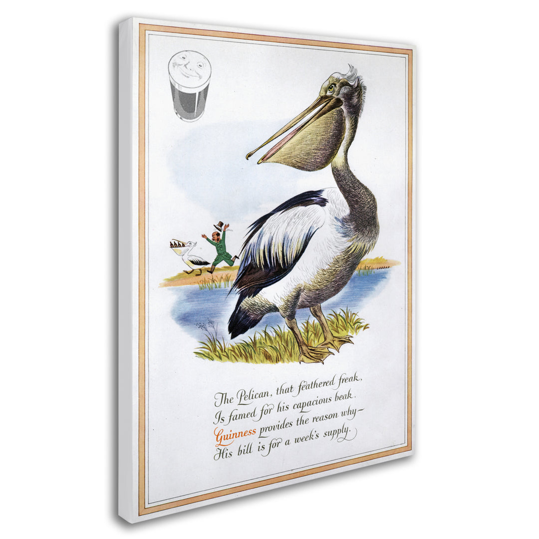 Guinness Brewery Guinness Pelican 14 x 19 Canvas Art Image 3