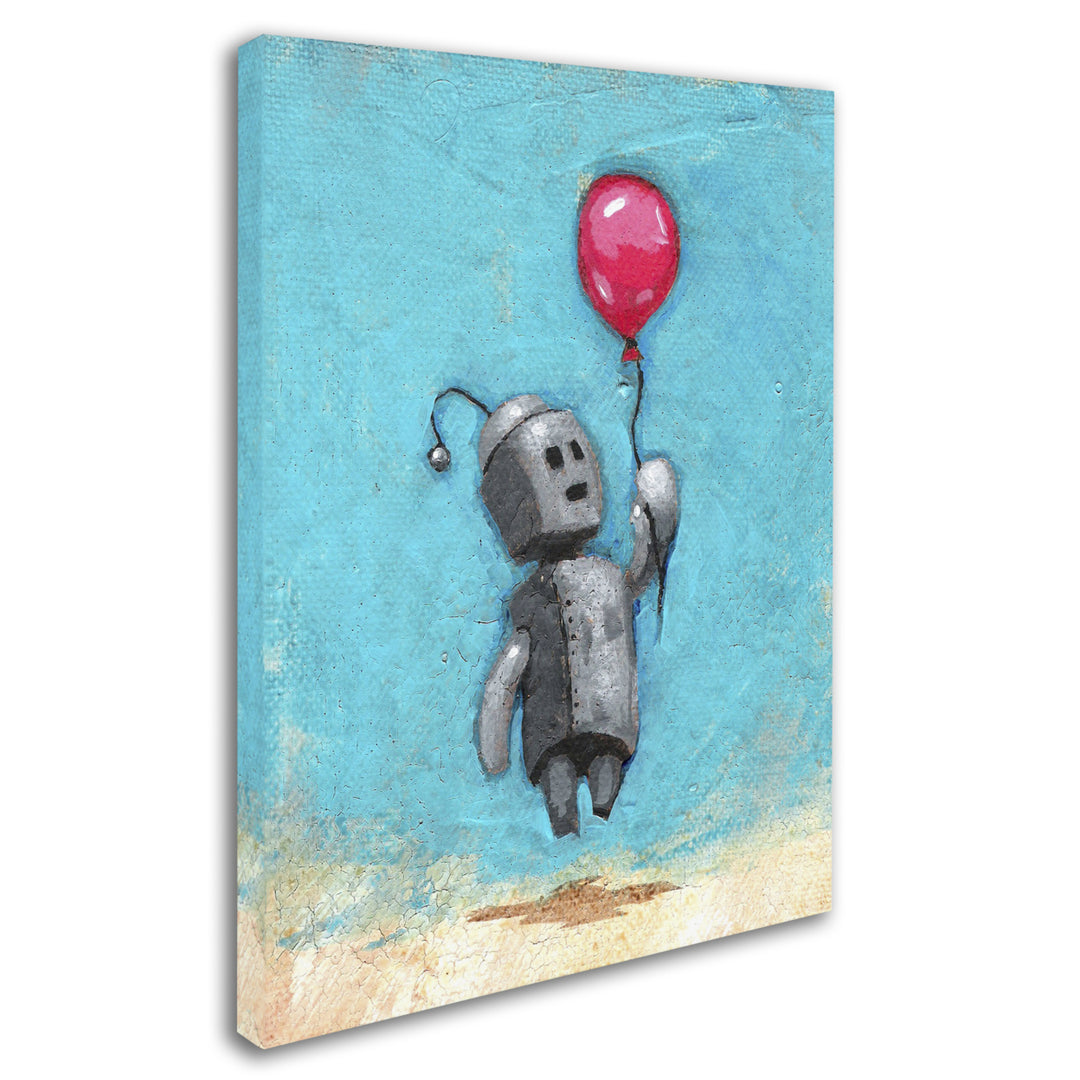 Craig Snodgrass Robot With Red Balloon 14 x 19 Canvas Art Image 3