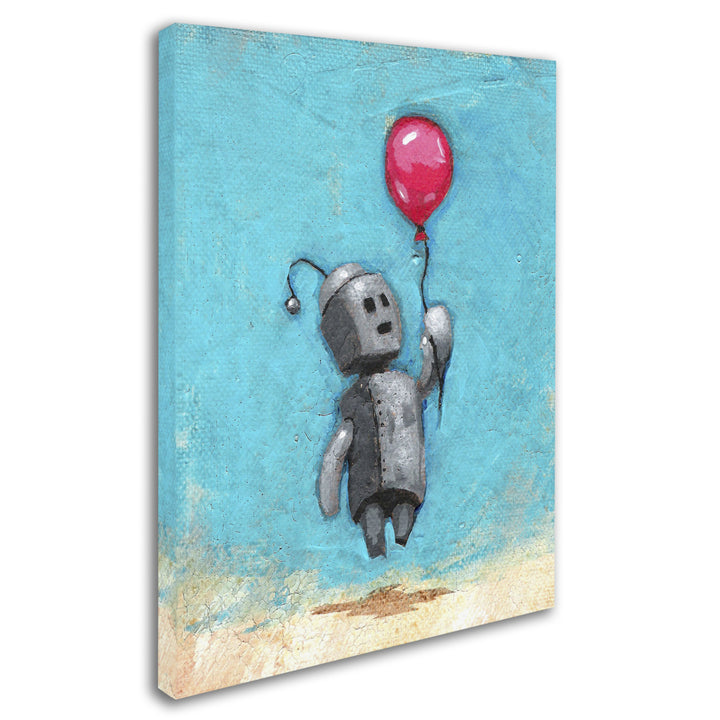 Craig Snodgrass Robot With Red Balloon 14 x 19 Canvas Art Image 3