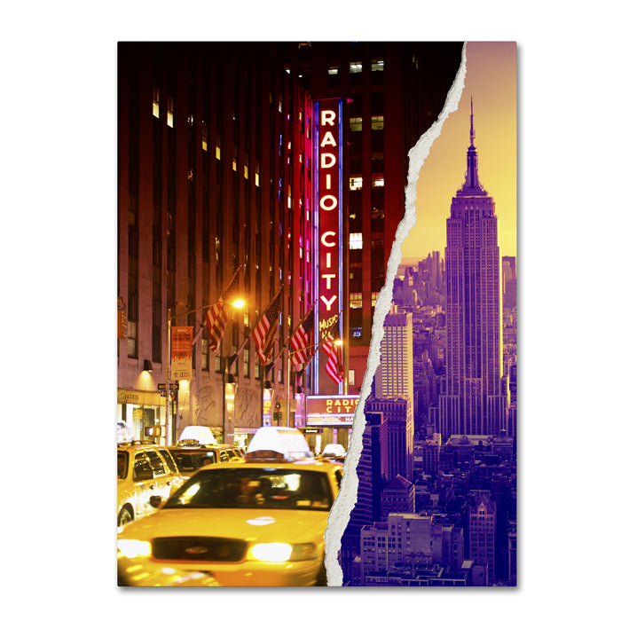 Philippe Hugonnard Manhattan Buildings 14 x 19 Canvas Art Image 1