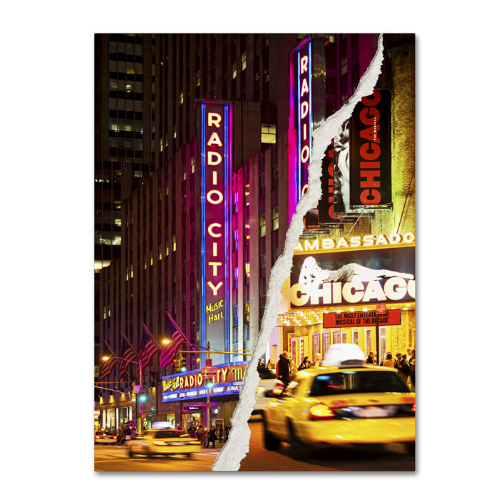 Philippe Hugonnard Taxis Manhattan 14 x 19 Canvas Art Image 1