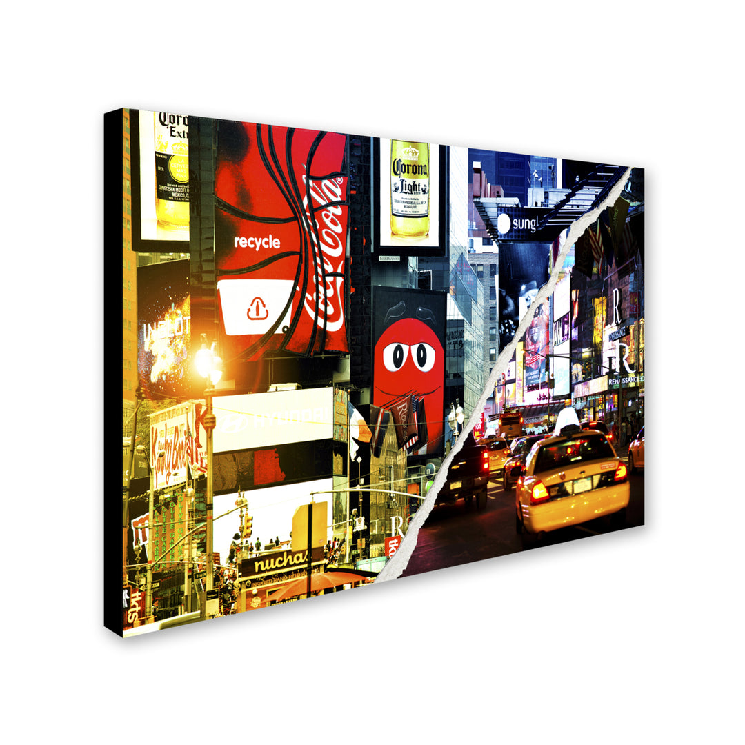 Philippe Hugonnard Times Square Night 14 x 19 Canvas Art Image 3