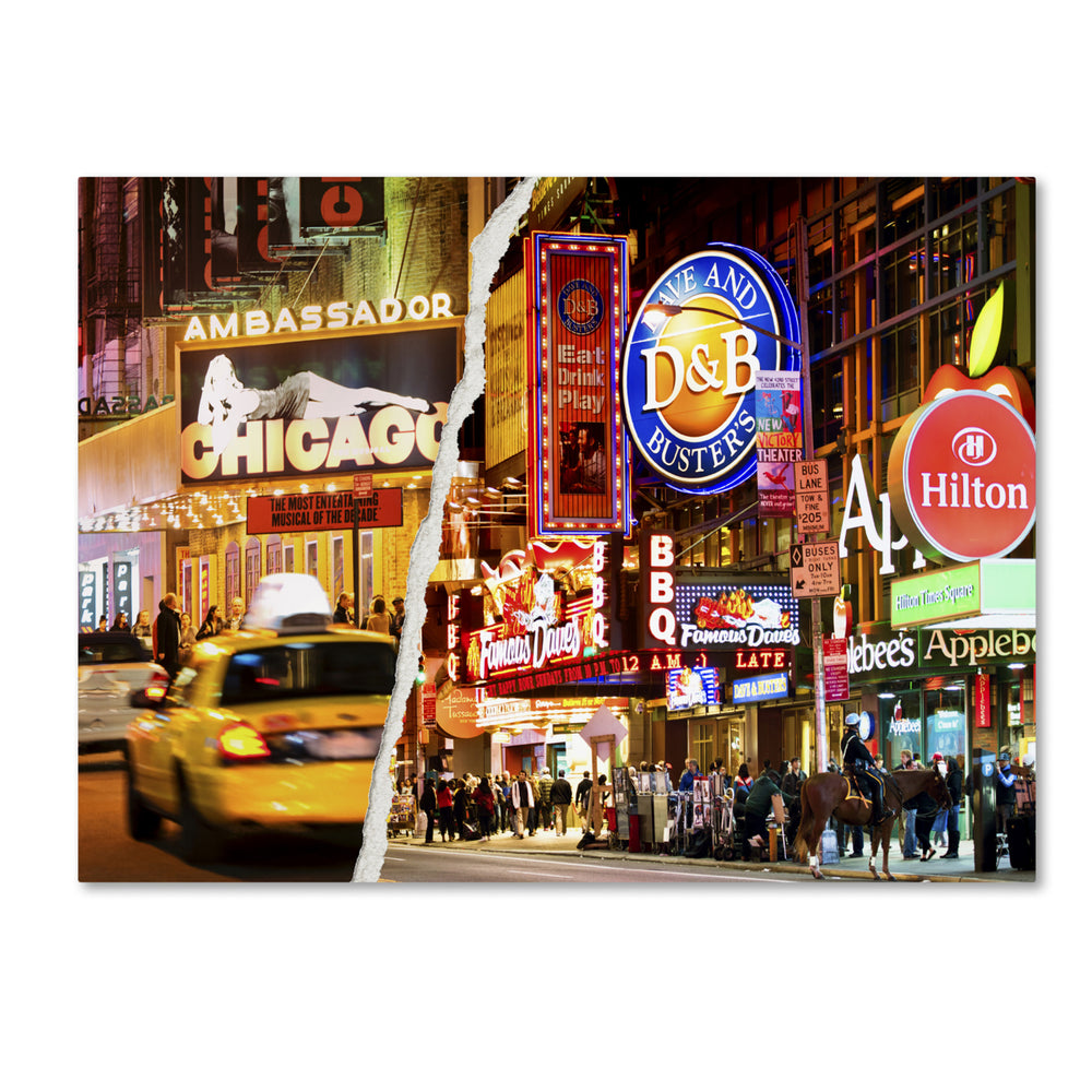 Philippe Hugonnard Times Square Colours 14 x 19 Canvas Art Image 2