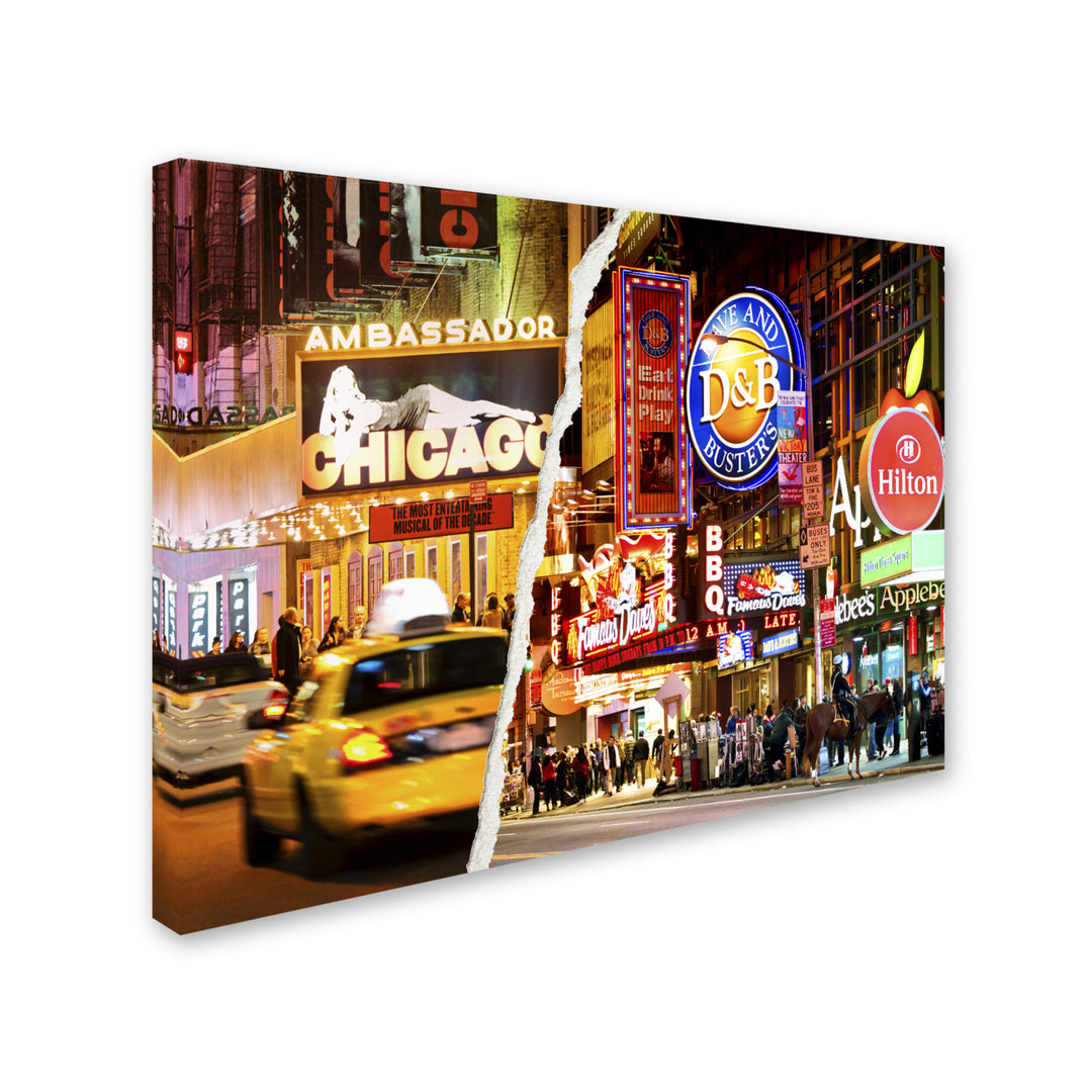 Philippe Hugonnard Times Square Colours 14 x 19 Canvas Art Image 3