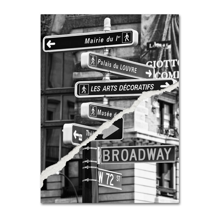 Philippe Hugonnard The Louvre or Broadway 14 x 19 Canvas Art Image 1