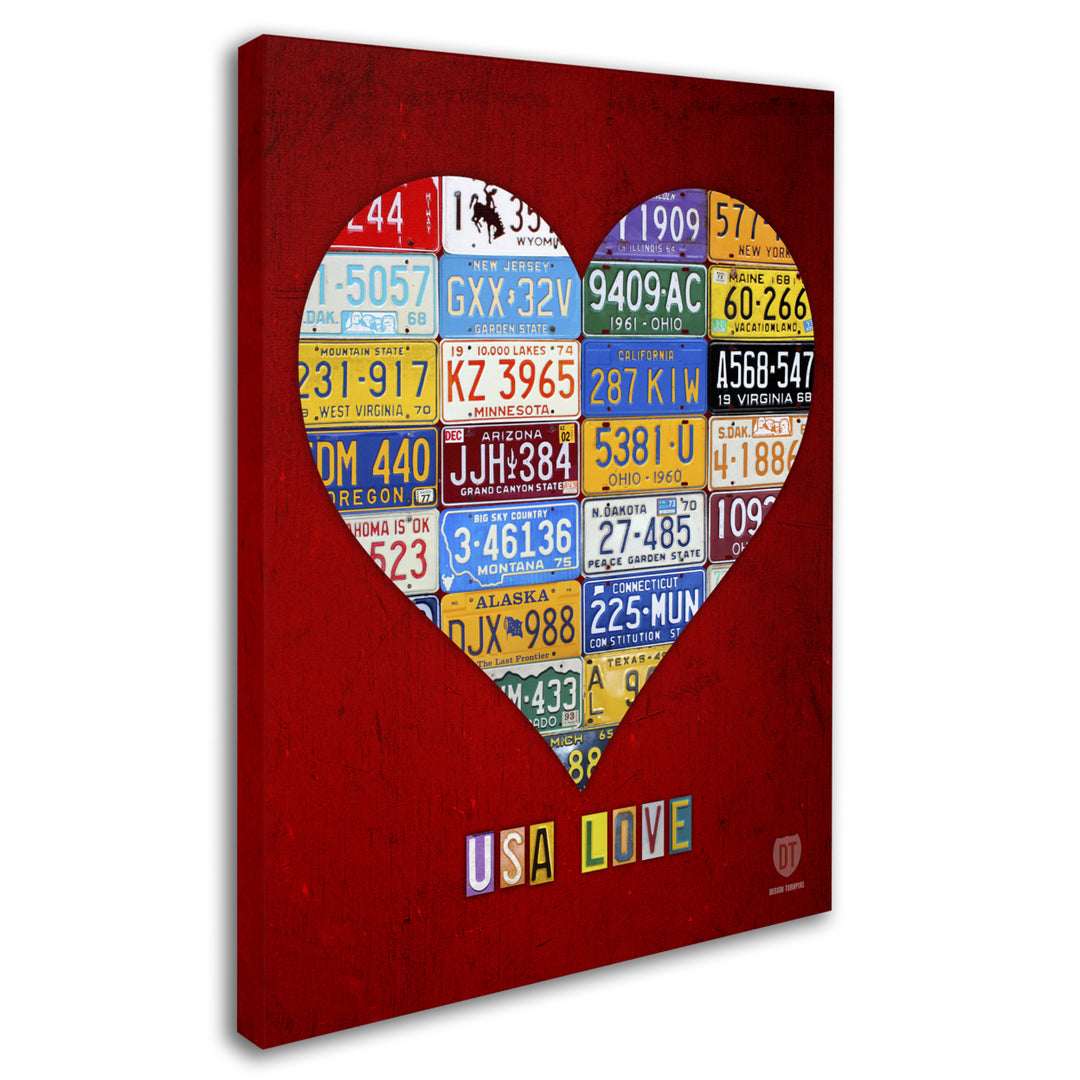 Design Turnpike Heart 14 x 19 Canvas Art Image 3