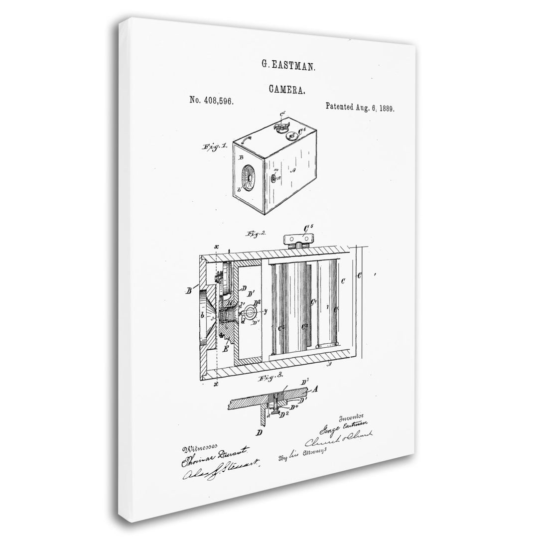 Claire Doherty George Eastman Camera Patent White 14 x 19 Canvas Art Image 3