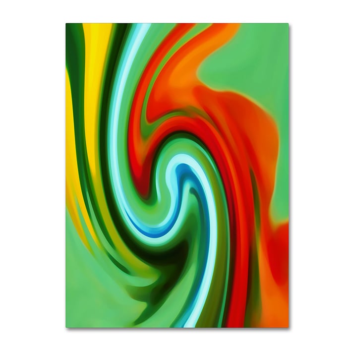 Amy Vangsgard Abstract Flower Unfurling Vertical 2 14 x 19 Canvas Art Image 1