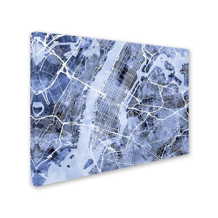 Michael Tompsett York City Street Map BandW 14 x 19 Canvas Art Image 3