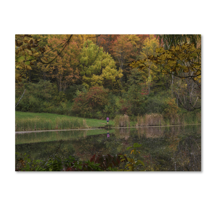 Kurt Shaffer Girl in Red Sees Her Reflection 14 x 19 Canvas Art Image 2