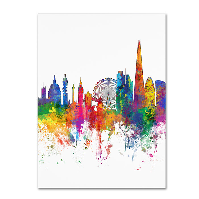 Michael Tompsett London England Skyline Tall 14 x 19 Canvas Art Image 1