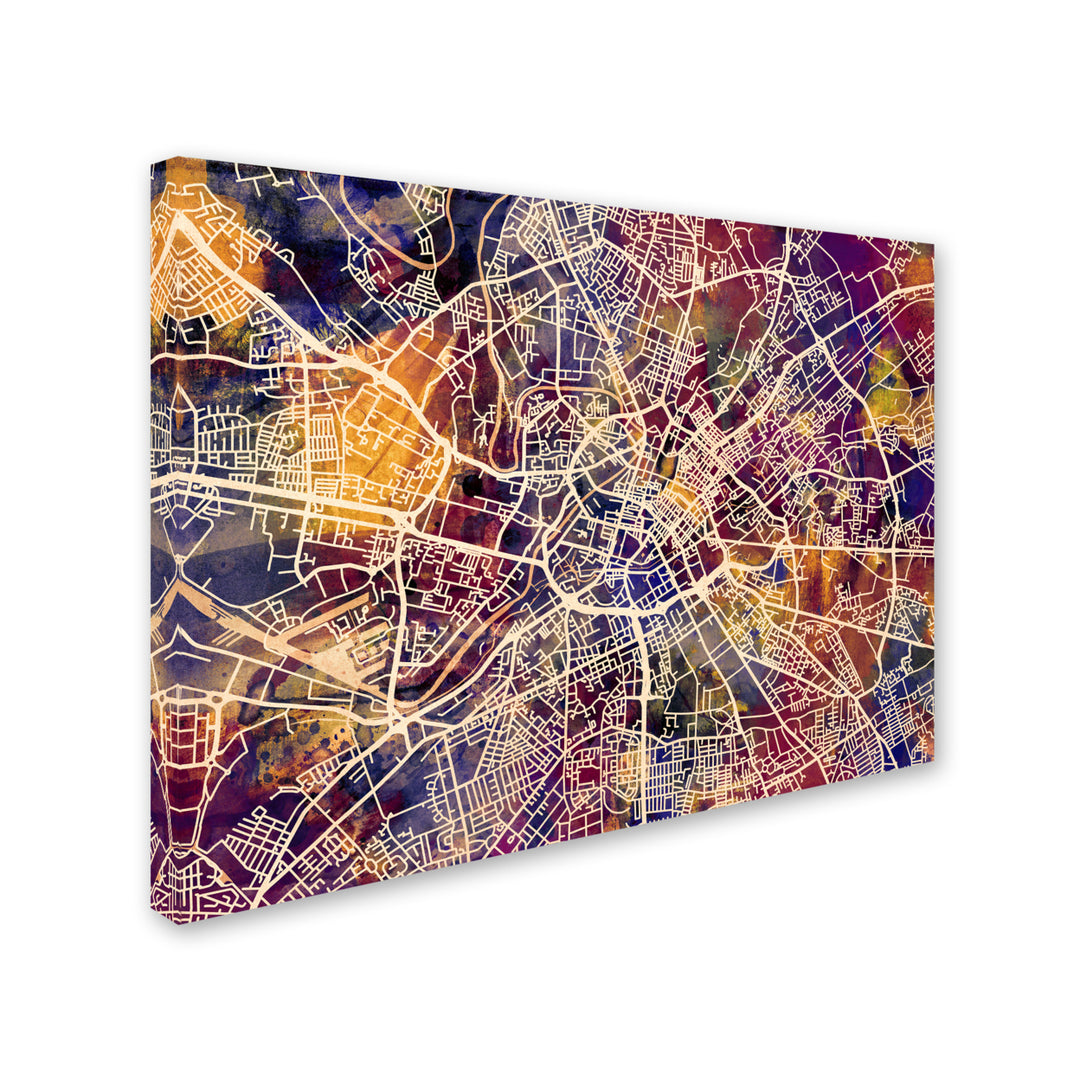 Michael Tompsett Manchester Street Map 14 x 19 Canvas Art Image 3