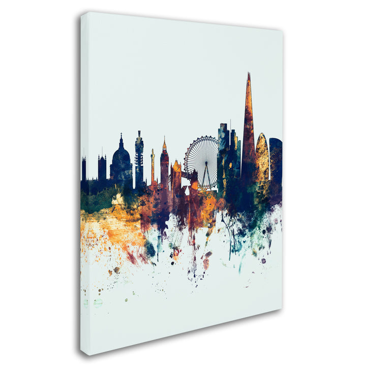 Michael Tompsett London Skyline Tall Blue 14 x 19 Canvas Art Image 3