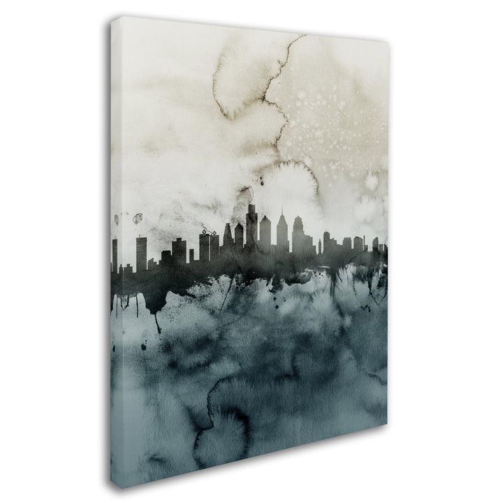 Michael Tompsett Philadelphia PA Skyline Tall 2 14 x 19 Canvas Art Image 3