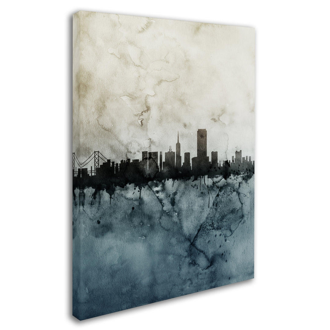 Michael Tompsett San Francisco Skyline Tall 2 14 x 19 Canvas Art Image 3