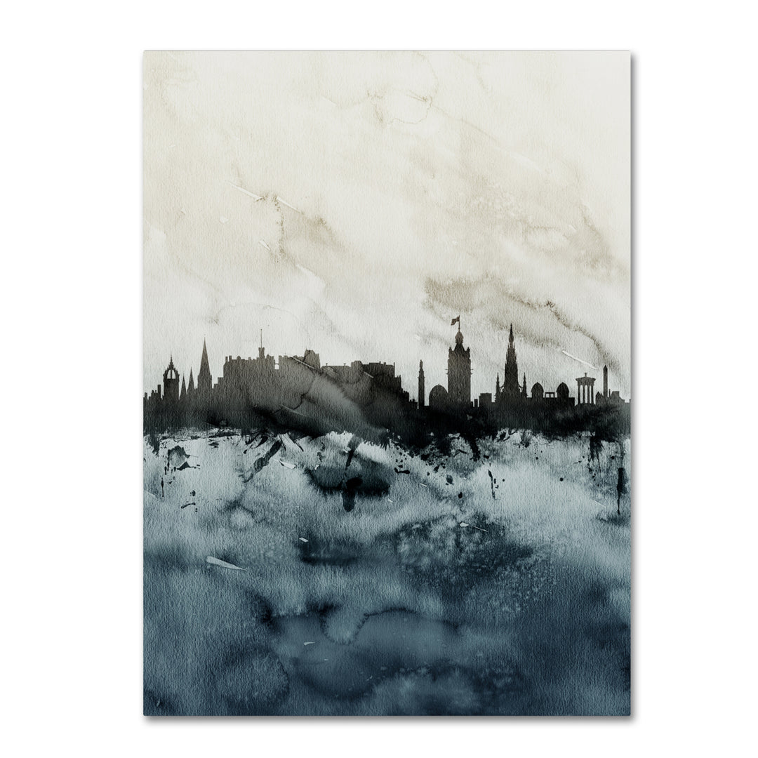 Michael Tompsett Edinburgh Skyline Tall 14 x 19 Canvas Art Image 2