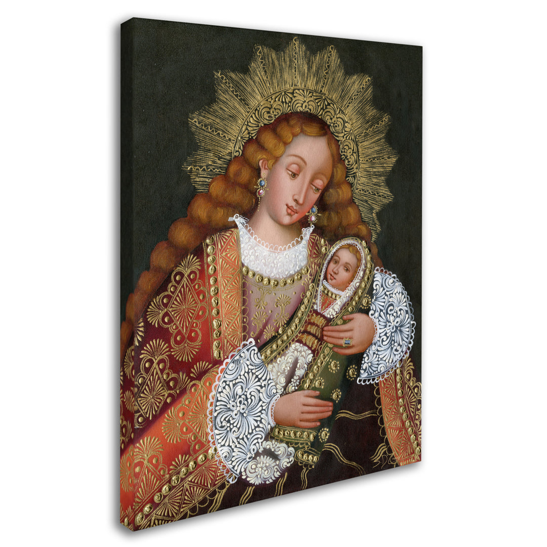 Masters Fine Art The Virgin and Son IV 14 x 19 Canvas Art Image 3