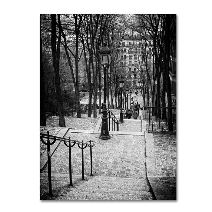 Philippe Hugonnard Staircase Montmartre Paris 14 x 19 Canvas Art Image 1