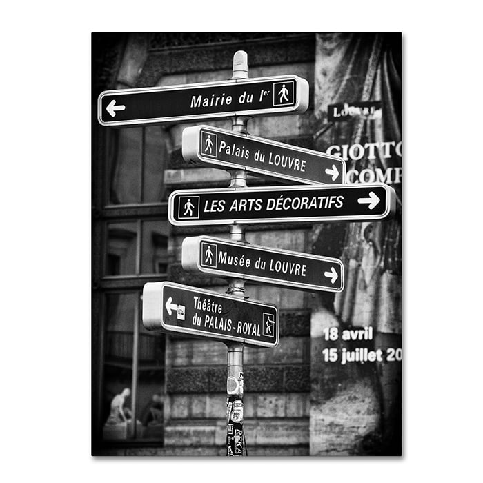 Philippe Hugonnard Traffic Signs Paris 14 x 19 Canvas Art Image 1