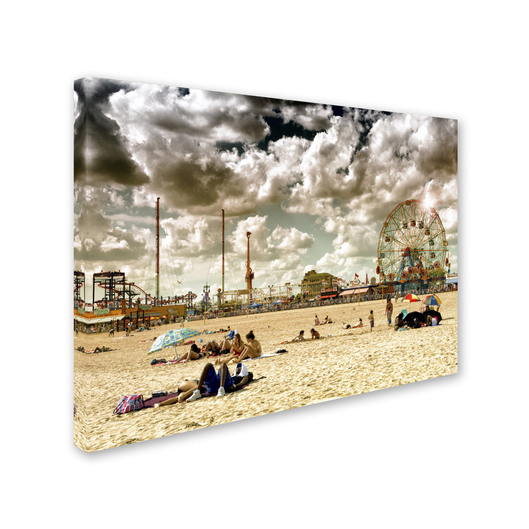 Philippe Hugonnard Coney Island Beach 14 x 19 Canvas Art Image 3