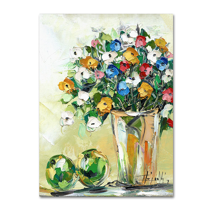 Hai Odelia Spring Flowers in a Vase 5 14 x 19 Canvas Art Image 1