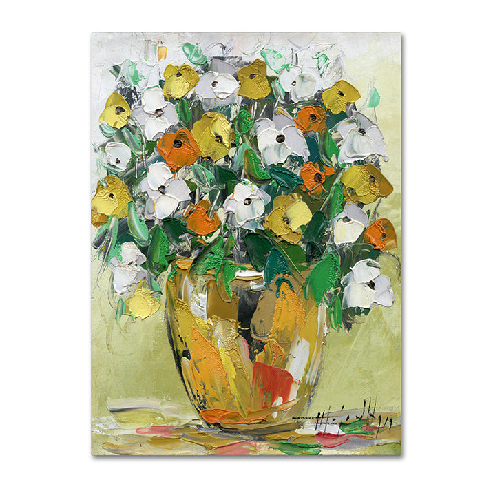 Hai Odelia Spring Flowers in a Vase 4 14 x 19 Canvas Art Image 1