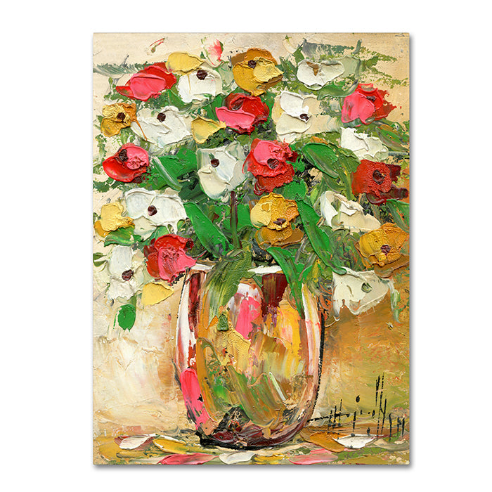 Hai Odelia Spring Flowers in a Vase 7 14 x 19 Canvas Art Image 1