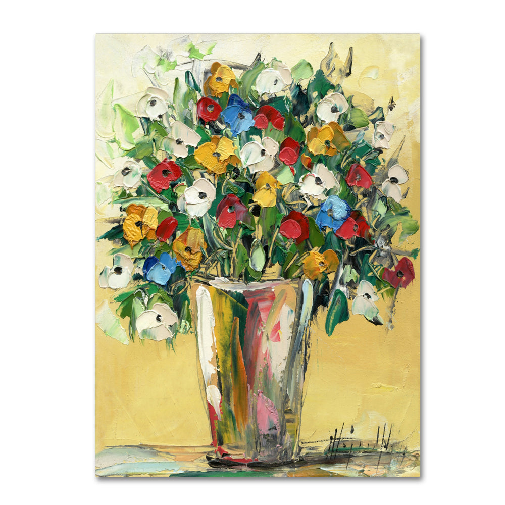 Hai Odelia Spring Flowers in a Vase 9 14 x 19 Canvas Art Image 2