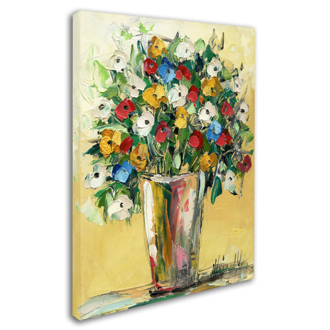 Hai Odelia Spring Flowers in a Vase 9 14 x 19 Canvas Art Image 3