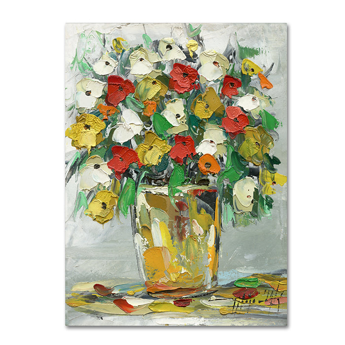 Hai Odelia Spring Flowers in a Vase 11 14 x 19 Canvas Art Image 1