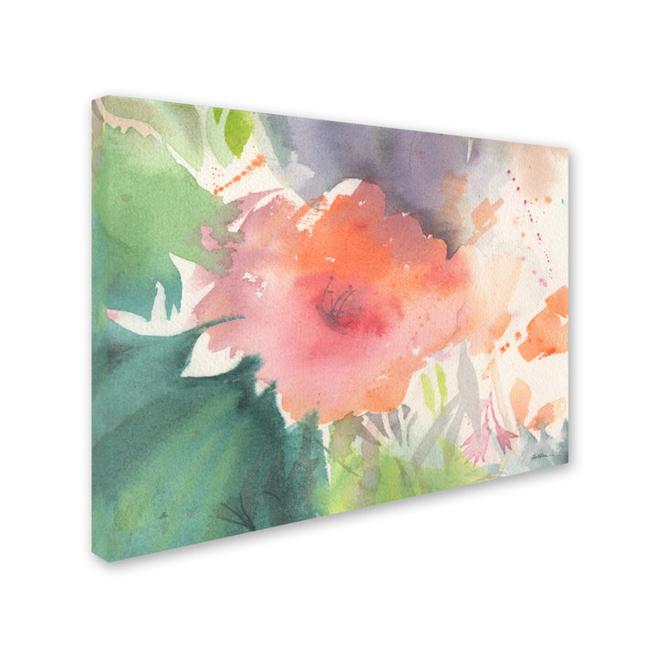 Sheila Golden Coral Blossom 14 x 19 Canvas Art Image 3