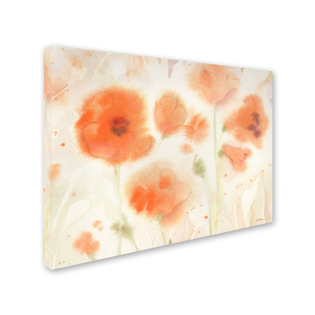 Sheila Golden Orange Tones 14 x 19 Canvas Art Image 3