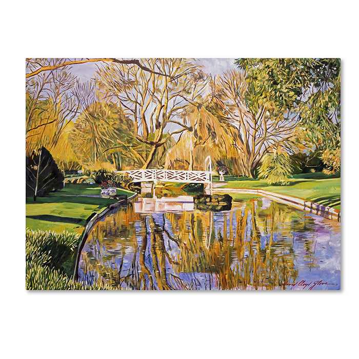 David Lloyd Glover Reflections of the White Bridge 14 x 19 Canvas Art Image 1