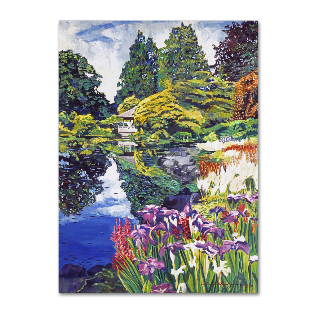 David Lloyd Glover Tea House Lake 14 x 19 Canvas Art Image 2