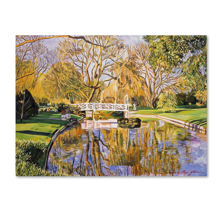 David Lloyd Glover Reflections of the White Bridge 14 x 19 Canvas Art Image 2