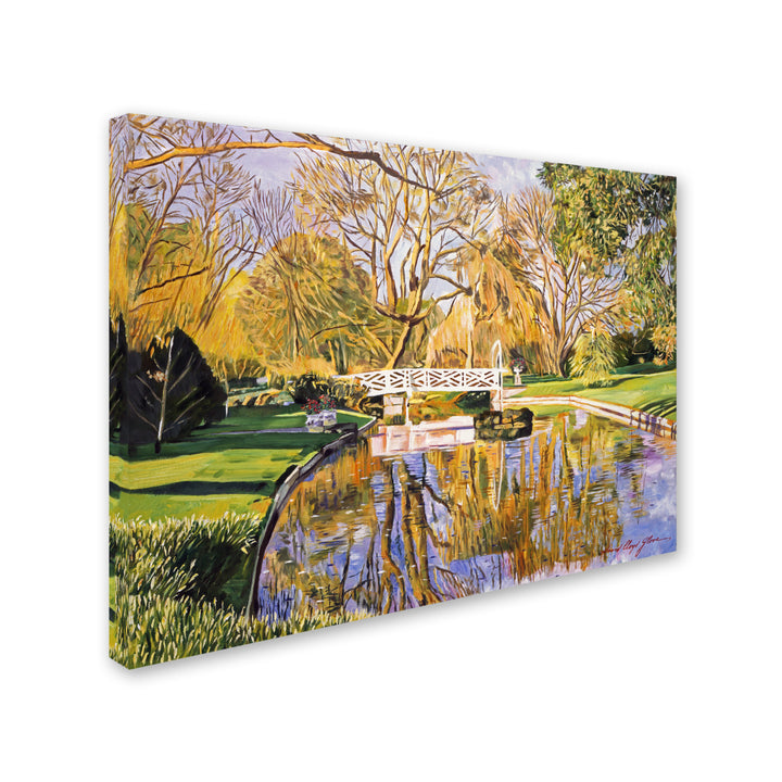 David Lloyd Glover Reflections of the White Bridge 14 x 19 Canvas Art Image 3