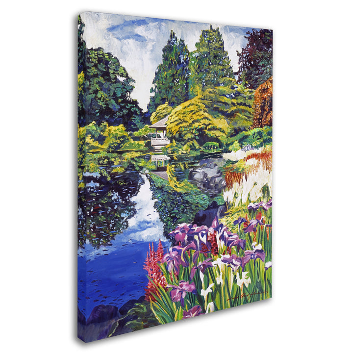 David Lloyd Glover Tea House Lake 14 x 19 Canvas Art Image 3