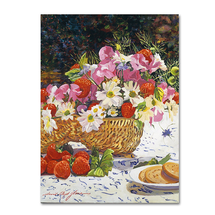 David Lloyd Glover The Summer Picnic 14 x 19 Canvas Art Image 1