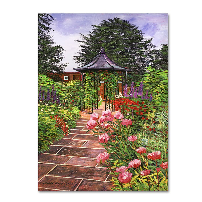 David Lloyd Glover Carrington Garden 14 x 19 Canvas Art Image 1