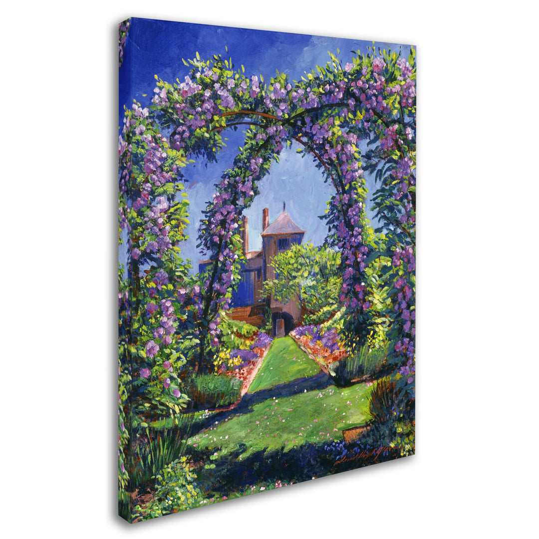 David Lloyd Glover English Rose Arbor 14 x 19 Canvas Art Image 3